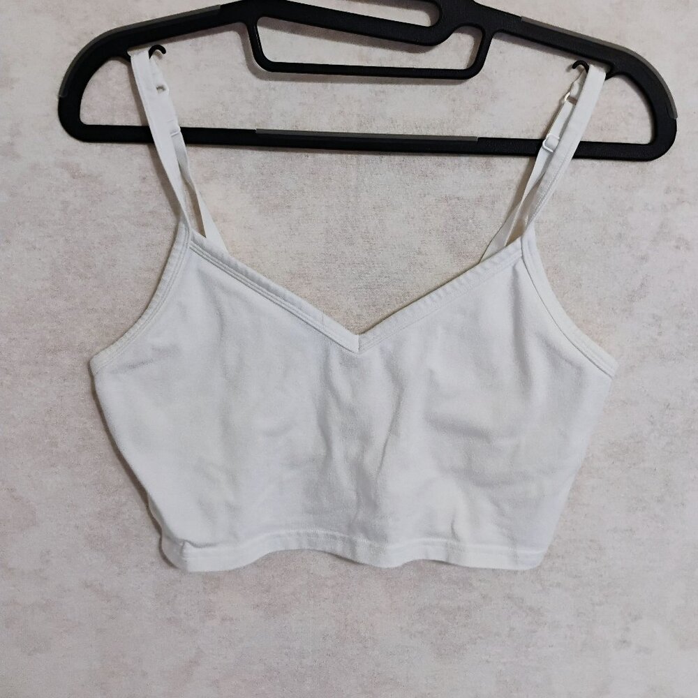 Aerie Offline White Shelf Bralette Size Medium